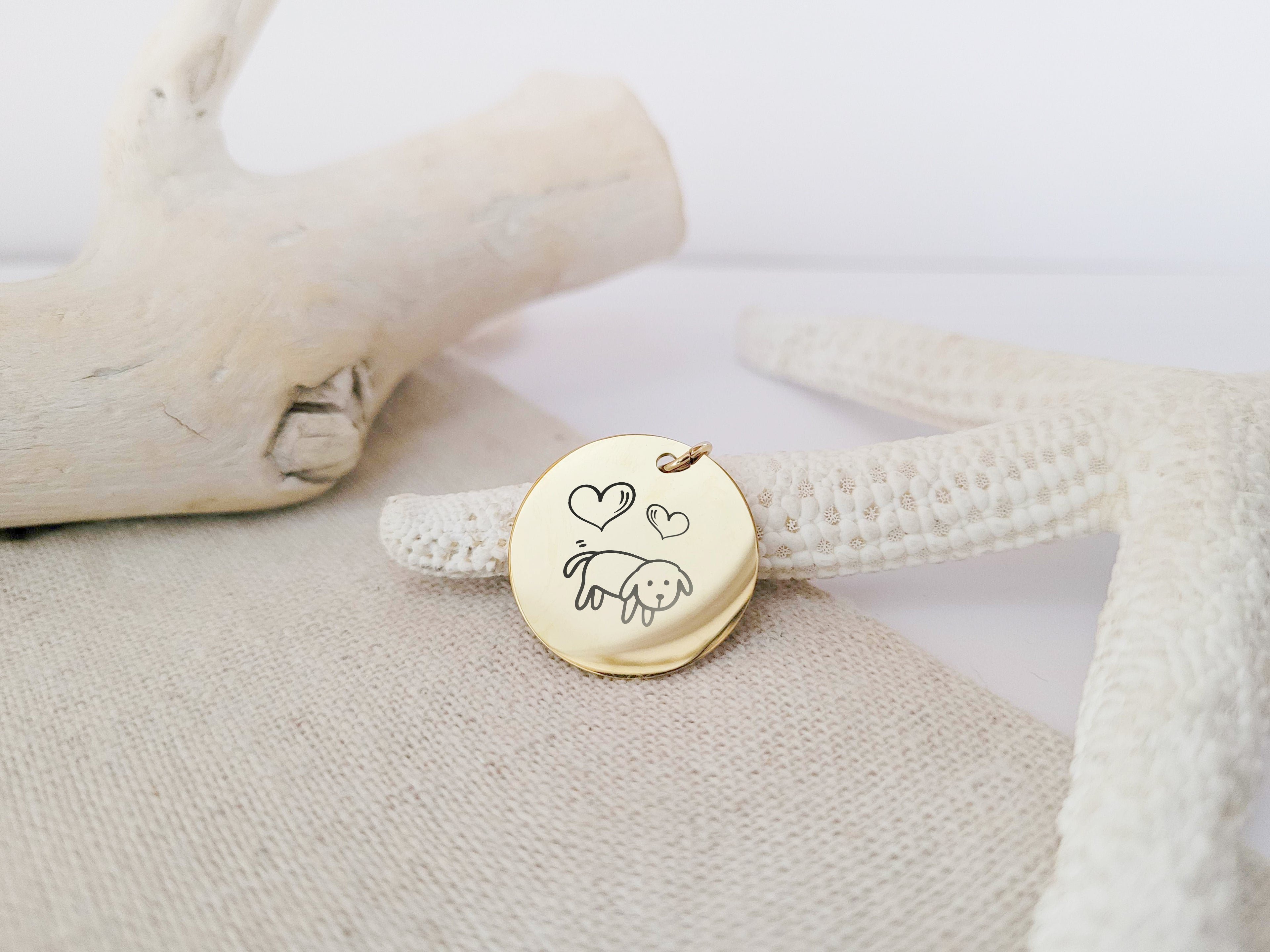 Deine Handschrift als Gravur (Edelstahlkette)