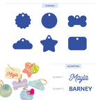 Personalisierte Acryl-Hundemarke - Shape