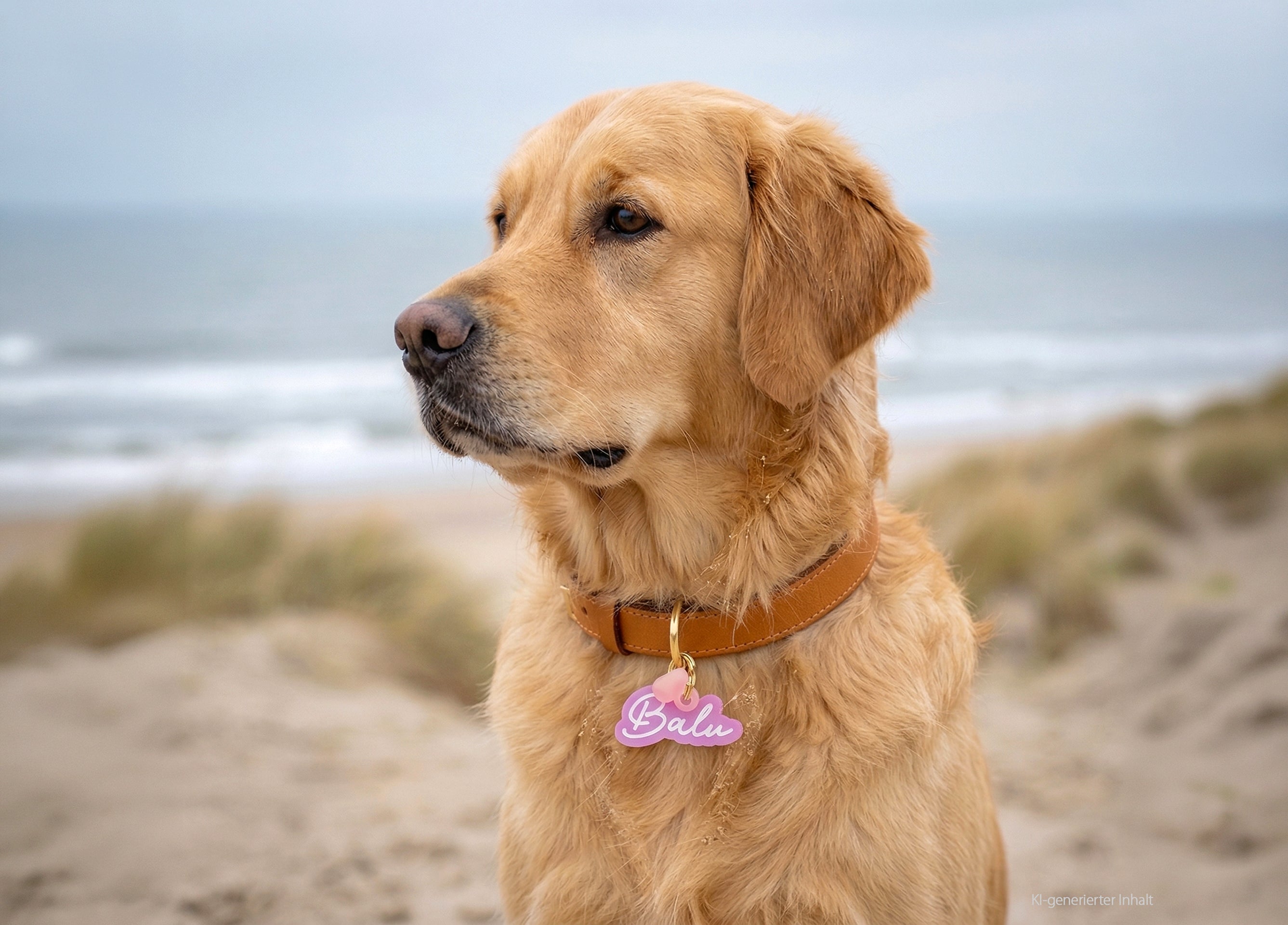 Personalisierte Acryl-Hundemarke - Name-Shape