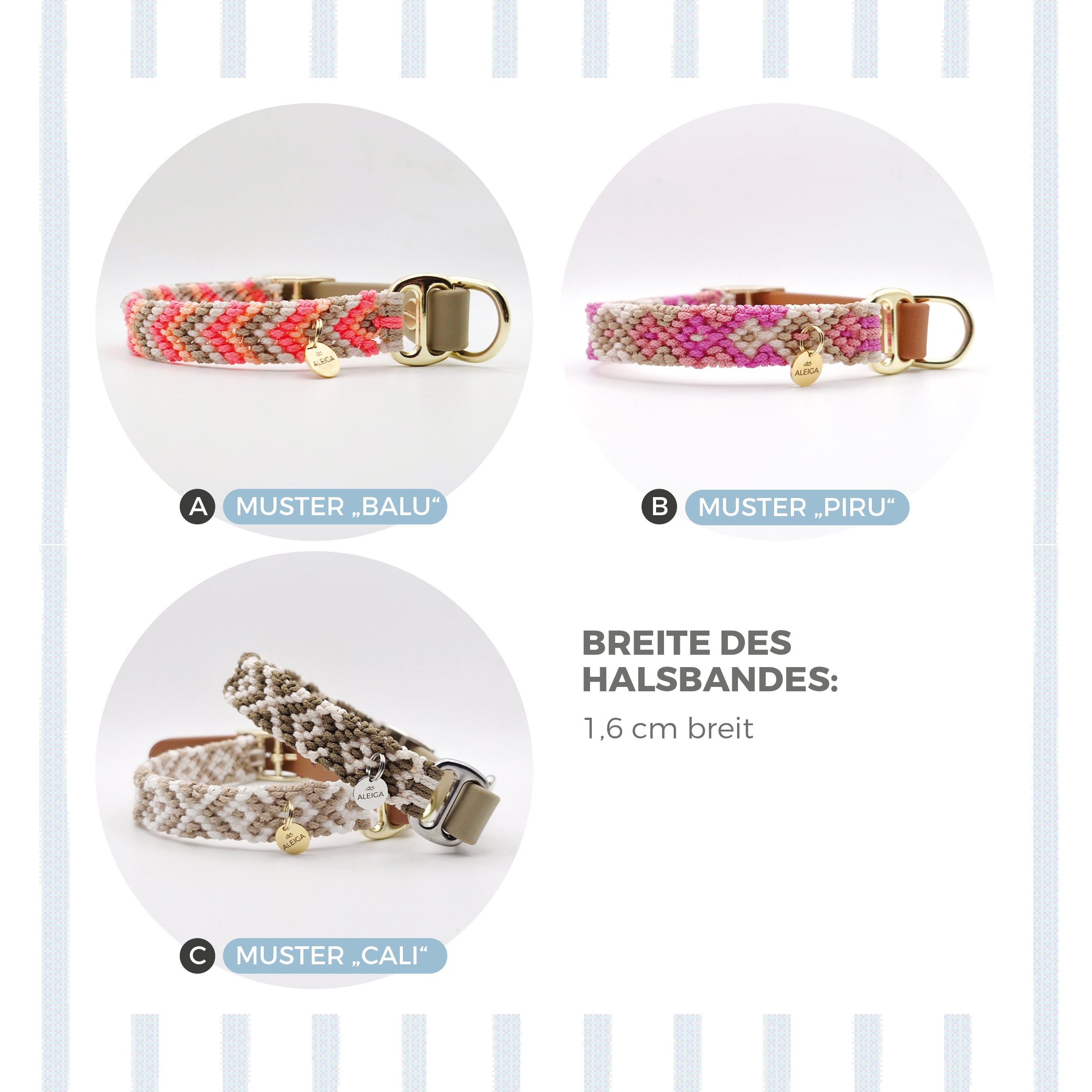 Halsband Tiny 1,6 cm breit